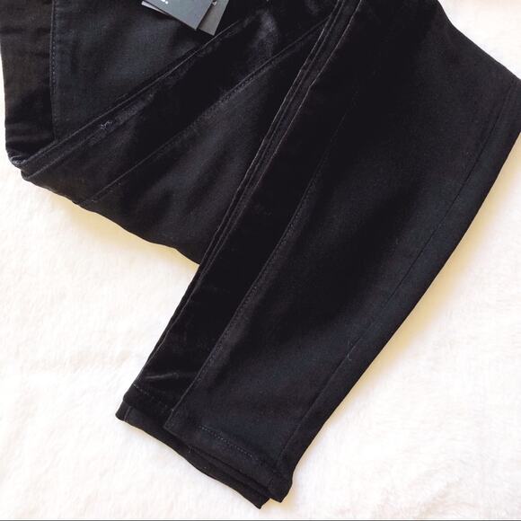 PAIGE x Anthropologie Black High-Rise Hexton Skinny Jeans - Picture 3 of 16